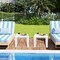 Outdoor Adirondack Side Table Set of 2 with Smooth Tabletop and Non-Slip Feet